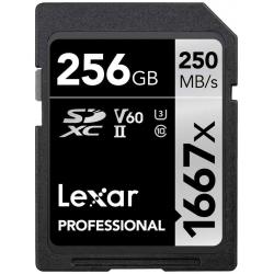 Video aprīkojums - LEXAR PROFESSIONAL SDHC / SDXC 1667X UHS-II 256GB noma