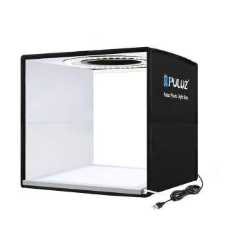 Gaismas kastes - Puluz Photo studio LED 25cm PKT3101B LED - perc šodien veikalā un ar piegādi