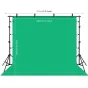 Fonu komplekti ar turētāju - Puluz Photo studio background support 2x3m + Backdrops 3 pcs PKT5205 - ātri pasūtīt no ražotāja