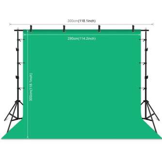 Background Set with Holder - Photo studio background support Puluz 2x3m + Backdrops 3 pcs PKT5205 - buy today in store and with delivery