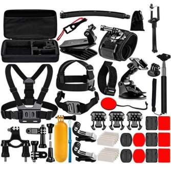 Аксессуары для экшн-камер - Puluz 50 in 1 Accessories Ultimate Combo Kits for sports cameras PKT39 - купить сегодня в магазине и с доставкой
