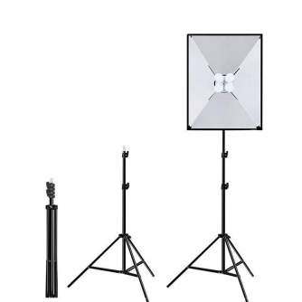 LED Light Set - Puluz Studio softbox 50x70cm, tripod, LED bulb 4 pcs PU5071EU - quick order from manufacturer