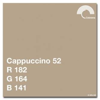 Backgrounds - Colorama Cappuccino 2.72 x 11m Paper Background - quick order from manufacturer