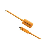 TetherBoost Pro USB-C male to USB-C female 4.6m Core Controller Extension Cable Orange TBPRO3-ORG