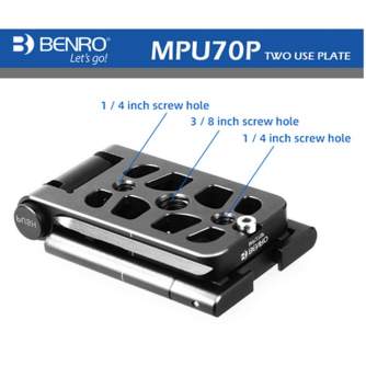 Tripod Accessories - Benro quick release plate MPU70P - buy today in store and with delivery