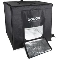 Godox nesējamais LED miniatūras foto studijas komplekts LSD80 ar atvērtu priekšpusi, kas atklāj difūzo iekšējo audumu un regulējamas LED gaismas joslas profesionālai produktu un makrofotogrāfijaiGodox nesējamais LED miniatūras foto studijas komplekts LSD80 ar atvērtu priekšpusi, kas atklāj difūzo iekšējo audumu un regulējamas LED gaismas joslas profesionālai produktu un makrofotogrāfijai