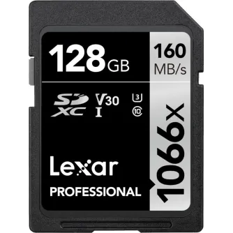 Discontinued - Lexar Pro 1066x SDXC U3 (V30) UHS-I R160/W120 128GB