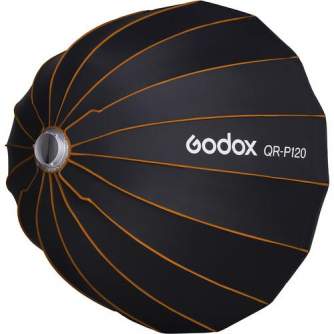 Softboksi - Godox QR-P120 softbox parabolic 120cm - perc šodien veikalā un ar piegādi