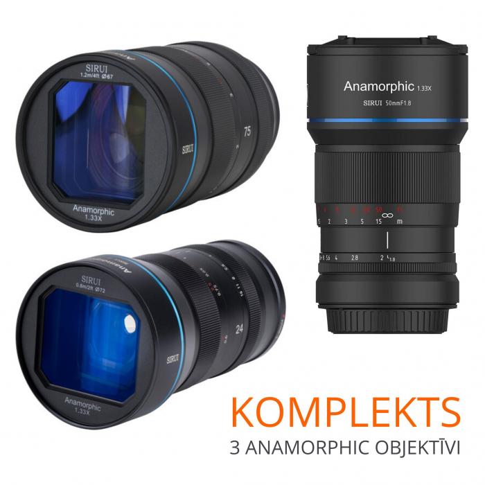 Lenses and Accessories - SIRUI ANAMORPHIC LENS 1,33X 50MM 1,8 E-MOUNT SR-MEK7E RENT