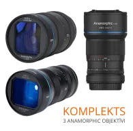 SIRUI Anamorphic E-mount 3 objektīvu komplekts 24mm+50mm+75mm priekš Sony NOMA