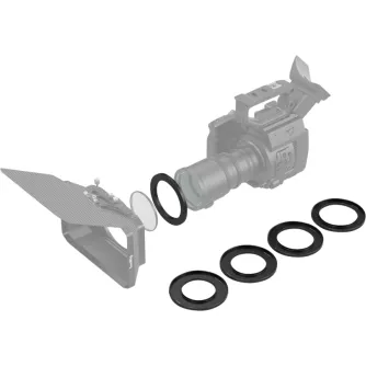 Vārtiņi - Matte Box - SMALLRIG 3410 SCREW-IN REDUCTION RING SET (67, 72, 77, 82, 86MM - 114MM) FOR MATTE BOX 2660 - ātri pasūtīt no ražotāja
