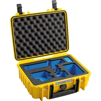 Kietas kelioninis dėklas - BW OUTDOOR CASE TYPE 1000 FOR GOPRO HERO 11 (FITS EVEN GOPRO HERO 9/10), YELLOW 1000/Y/GOPRO9 - быстр
