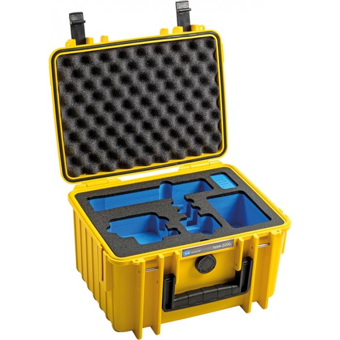 Cases - BW OUTDOOR CASE TYPE 2000 FOR GOPRO HERO 11 (FITS EVEN GOPRO HERO 9/10), CHARGE-IN-CASE, YELLOW 2000/Y/GOPRO9 - quick order from manufacturer