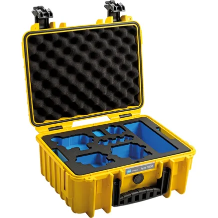 BW OUTDOOR CASE TYPE 3000 FOR 1X GOPRO HERO 9 BUNDLE, 2X HERO 9, MEDIA MOD (CHARGE-IN-CASE), YELLOW 3000/Y/GOPRO9
