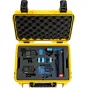 Kietas kelioninis dėklas - BW OUTDOOR CASE TYPE 3000 FOR 1X GOPRO HERO 9 BUNDLE, 2X HERO 9, MEDIA MOD (CHARGE-IN-CASE), YELLOW 3