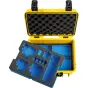 Kietas kelioninis dėklas - BW OUTDOOR CASE TYPE 3000 FOR 1X GOPRO HERO 9 BUNDLE, 2X HERO 9, MEDIA MOD (CHARGE-IN-CASE), YELLOW 3