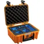 Kietas kelioninis dėklas - BW OUTDOOR CASE TYPE 3000 FOR 1X GOPRO HERO 9 BUNDLE, 2X HERO 9, MEDIA MOD (CHARGE-IN-CASE), ORANGE 3
