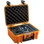 Kietas kelioninis dėklas - BW OUTDOOR CASE TYPE 3000 FOR 1X GOPRO HERO 9 BUNDLE, 2X HERO 9, MEDIA MOD (CHARGE-IN-CASE), ORANGE 3