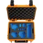 Kietas kelioninis dėklas - BW OUTDOOR CASE TYPE 3000 FOR 1X GOPRO HERO 9 BUNDLE, 2X HERO 9, MEDIA MOD (CHARGE-IN-CASE), ORANGE 3