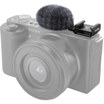 SMALLRIG 3526 COLD SHOE ADAPTER WITH WINDSHIELD KIT FOR SONY ZV-E10 & ZV-1
