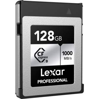 Atmiņas kartes - LEXAR CFEXPRESS PRO SILVER SERIE R1000W600 128GB LCXEXSL128G-RNENG - ātri pasūtīt no ražotāja