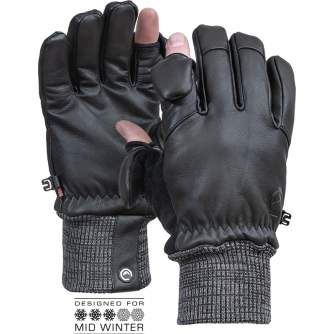 Перчатки - VALLERRET HATCHET LEATHER PHOTOGRAPHY GLOVE BLACK XS 22HTC-BK-XS - быстрый заказ от производителя
