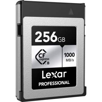 Atmiņas kartes - LEXAR CFEXPRESS PRO SILVER SERIE R1000W600 256GB LCXEXSL256G-RNENG - perc šodien veikalā un ar piegādi