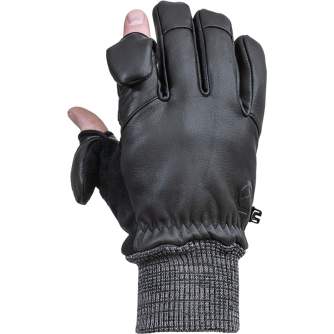 Gloves - VALLERRET HATCHET LEATHER PHOTOGRAPHY GLOVE BLACK XL 22HTC-BK-XL - quick order from manufacturer