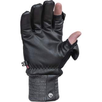 Gloves - VALLERRET HATCHET LEATHER PHOTOGRAPHY GLOVE BLACK M 22HTC-BK-M - buy today in store and with delivery