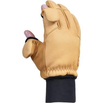 Gloves - VALLERRET HATCHET LEATHER PHOTOGRAPHY GLOVE NATURAL S 22HTC-NT-S - quick order from manufacturer