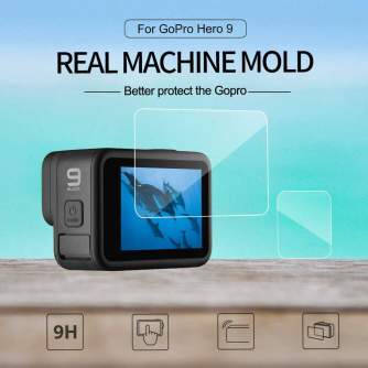 Accessories for Action Cameras - Telesin Tempered glass film for GoPro Hero 9 - buy today in store and with delivery