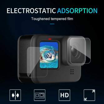 Аксессуары для экшн-камер - Telesin Tempered glass film for GoPro Hero 9 - купить сегодня в магазине и с доставкой