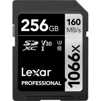Atmiņas kartes - LEXAR Pro 1066x SDXC U3 (V30) UHS-I R160/W120 256GB - perc šodien veikalā un ar piegādi