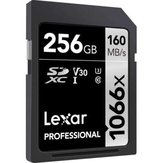 Atmiņas kartes - LEXAR Pro 1066x SDXC U3 (V30) UHS-I R160/W120 256GB - купить сегодня в магазине и с доставкой