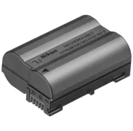 Nikon EN-EL15c augstas kapacitātes 2280mAh litija jonu baterijas bloks melnā apdare, aizmugures skats ar savienojuma kontaktiemNikon EN-EL15c augstas kapacitātes 2280mAh litija jonu baterijas bloks melnā apdare, aizmugures skats ar savienojuma kontaktiem