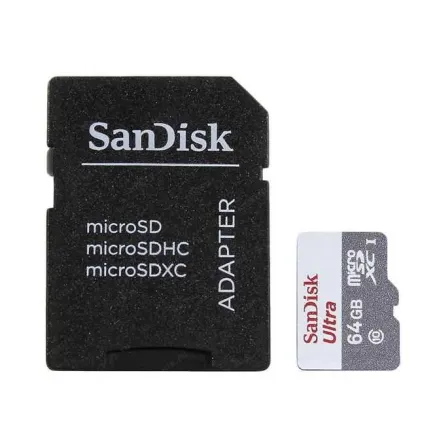 SANDISK MEMORY MICRO SDXC 64GB UHS-I W/A SDSQUNR-064G-GN6TA