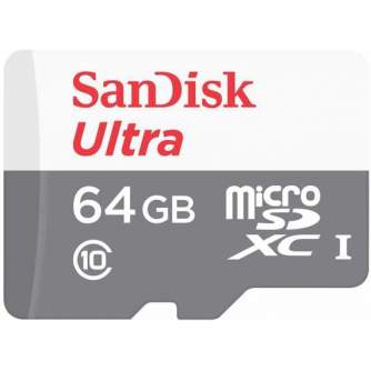 Atmiņas kartes - SANDISK MEMORY MICRO SDXC 64GB UHS-I SDSQUNR-064G-GN3MN - perc šodien veikalā un ar piegādi
