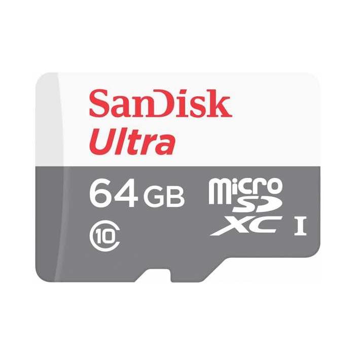 Карты памяти - SANDISK MEMORY MICRO SDXC 64GB UHS-I SDSQUNR-064GGN3MN - купить сегодня в магазине и с доставкой