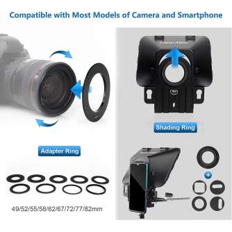 Teleprompter - Teleprompter Desview T3 for camera, smartphone or tablet up to 11 inches - купить сегодня в магазине и с доставко