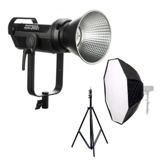 Video gaismas - Aputure LS C300X LED Bi-Color S-type prožektors ar softboksu noma