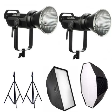 Aputure LS C300X/C300X LED Bi-Color двойной комплект прожекторов с софтбоксами Аренда