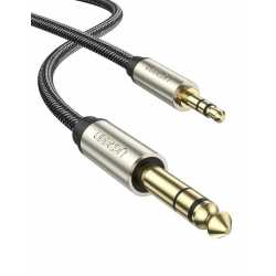 Аксессуары для микрофонов - UGREEN AV127 3.5mm M-to-M 6.35mm TRS Audio Cable 1m - купить сегодня в магазине и с доставкой