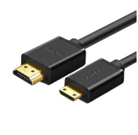 Vairs neražo - UGREEN 5 HD108 Mini HDMI to HDMI Cable 1.5m (Black)Vairs neražo - UGREEN 5 HD108 Mini HDMI to HDMI Cable 1.5m (Black)