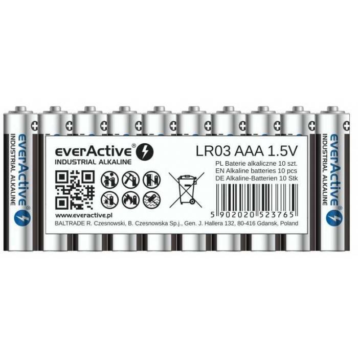 Батарейки и аккумуляторы - Alkaline batteries LR03 everActive Pro Alkaline LR03 10xAAA - купить сегодня в магазине и с доставкой