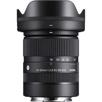 Objektīvi - Sigma 18-50mm F2.8 DC DN для Sony E-Mount - купить сегодня в магазине и с доставкой