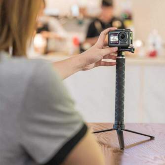 Selfiju statīvs Selfie Stick - Telesin 0.9M Carbon Fiber Selfie monopod with Alum - купить сегодня в магазине и с доставкой