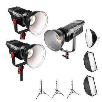 Video Lighting - Aputure COB C120D II + C120D II + C300D II gen. Tripple LED light kit 540W rent