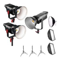 Видео освещение - Aputure COB C120D + C120D + C300D I или II модели Тройной комплект LED освещения 540Ват Аренда