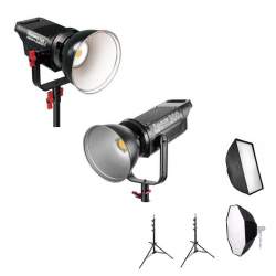 Video lights - Aputure COB C120D + C300D I or II gen. Dual LED light kit 420W rent