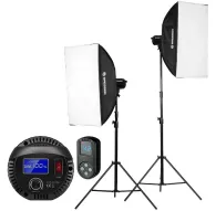 Флуоресцентное освещение - Bresser BR-60S LED Studio Kit 60W 5600K COB Lighting - быстрый заказ от производителяФлуоресцентное освещение - Bresser BR-60S LED Studio Kit 60W 5600K COB Lighting - быстрый заказ от производителя